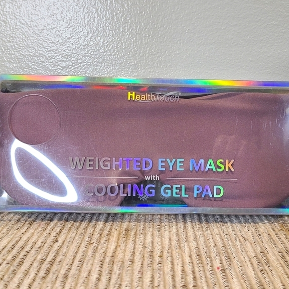 Health Touch Weighted Eye Mask with Cooling Gel Pad - Purple - Picture 1 of 1